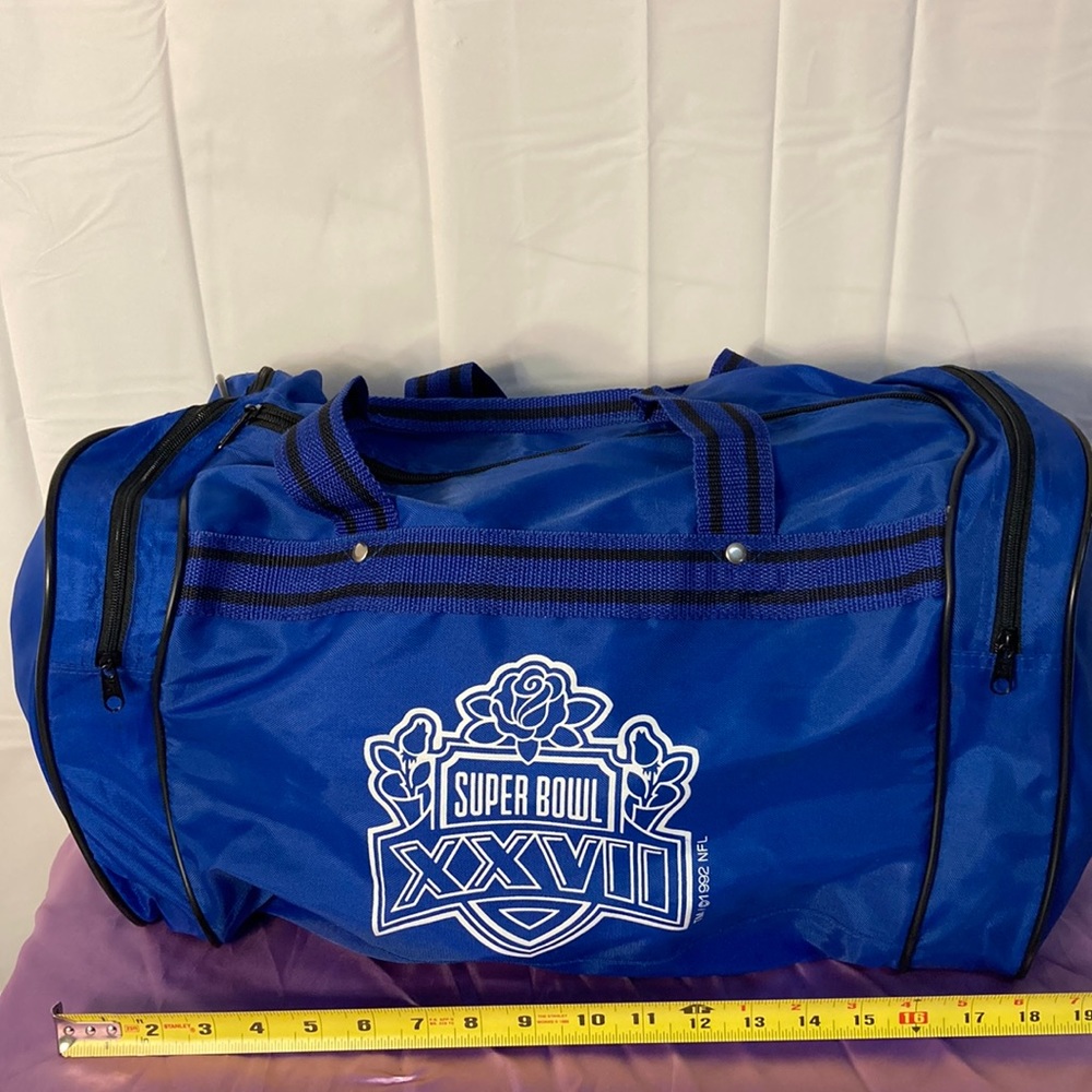 Super Bowl XXVII 1992 Blue duffel bag
